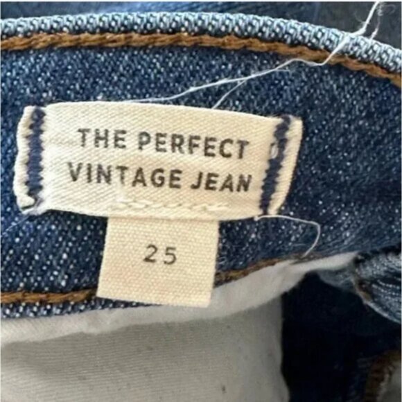Madewell The Perfect Vintage High Waist Straight Leg Jeans Size 25 - Picture 5 of 8